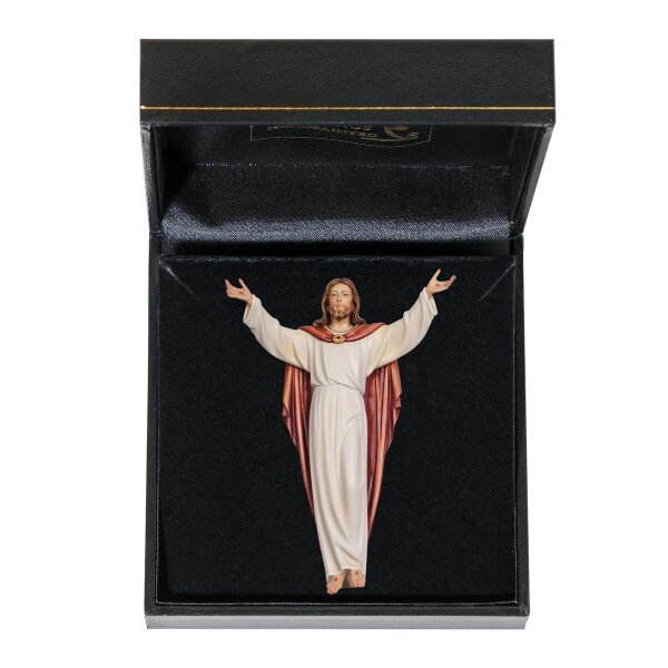 Cristo Risorto con astuccio - colorato - 6 cm