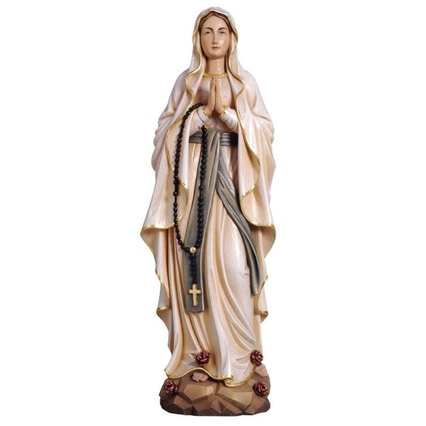 Our Lady of Lourdes - stained - 3 inch