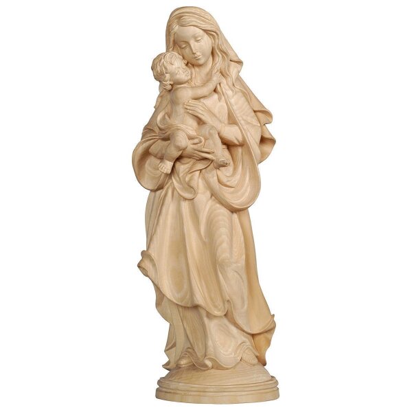 Madonna of Peace - natural wood - 3 inch