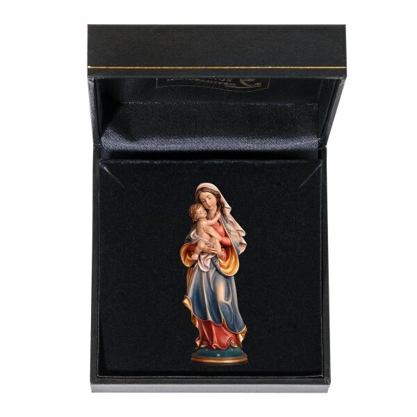 Madonna della pace con astuccio - colorato - 6,5 cm