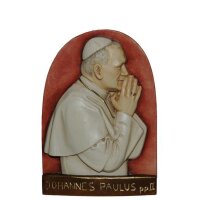 Giovanni Paolo II - colorato - 17 cm
