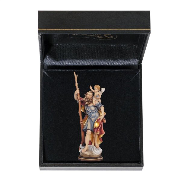 St. Christopher with case - colored - 3 inch