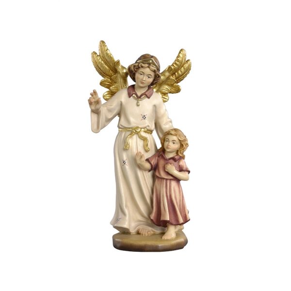 Guardian angel with girl - colored - 3 inch