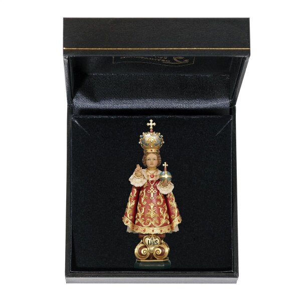 Infant of Prague with case - colored - 3 inch