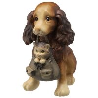 Dog with cat - color - 4,3 inch