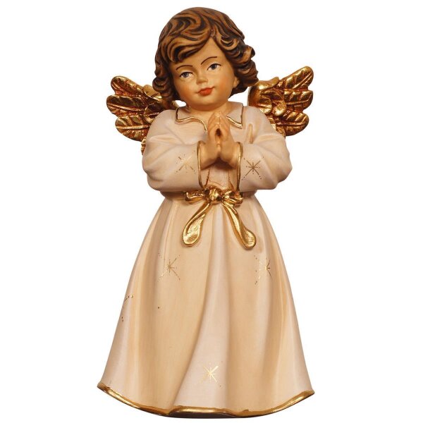 Bell angel standing praying - colored - 3 inch