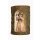 Bell angel, stand. with horn in a tree trunk - colored - 3 inch