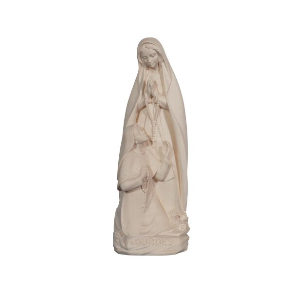 Madonna Lourdes mit Bernadette - Natur - 7 cm