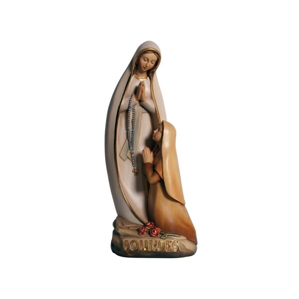 Our Lady of Lourdes-Bernadette modern style - colored - 3 inch