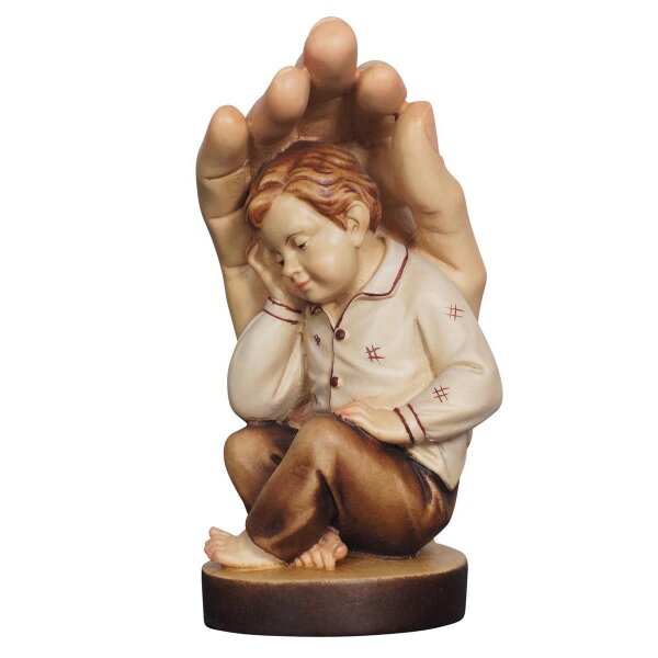 Guardian hand with boy - colored - 3 inch