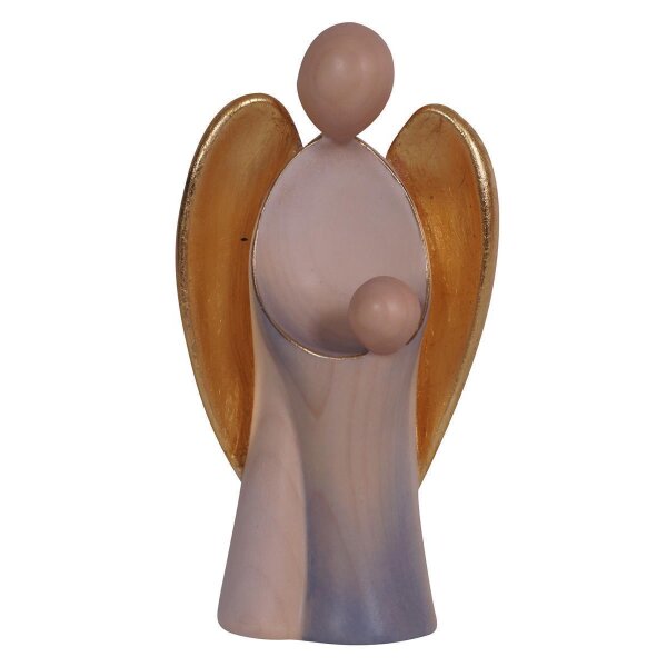 Guardian angel Amore with boy - colored - 3 inch