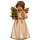 Bell angel standing with tree - colored - 3,5 inch