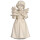 Bell angel standing with tree - natural wood - 3,5 inch