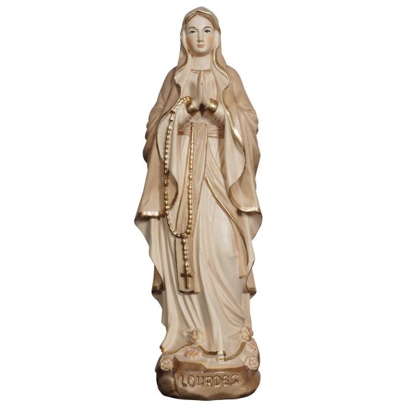 Our Lady of Lourdes - 3xstained - 4 inch