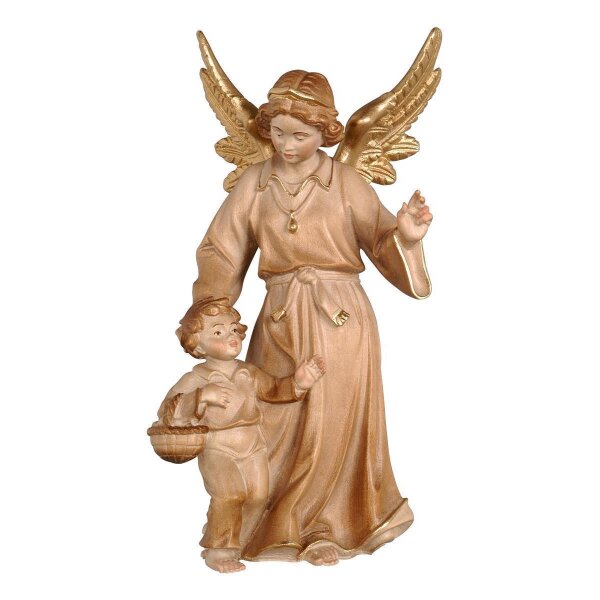 Guardian angel with boy - 3xstained - 4 inch