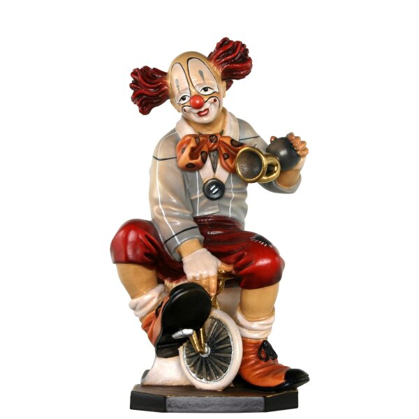 Clown on bicycle