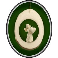 Branch disc with Mary Angel heart