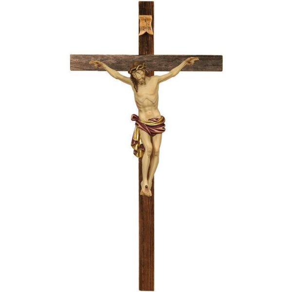 Dolomiten Crucifix in wood rustic-style
