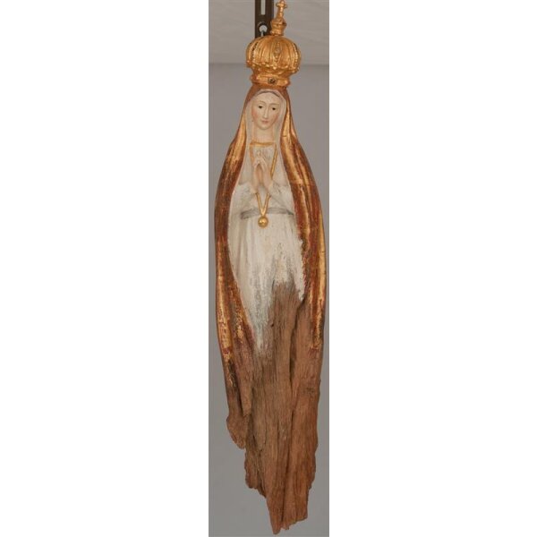 Fatima mit Krone Wurzelschnitzerei