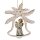 Bell with angel snowflake