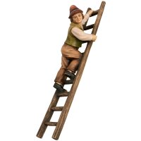 Shepherd on ladder
