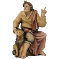 Shepherd with dog, fingerpost