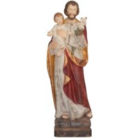 San Giuseppe con Bambino in legno