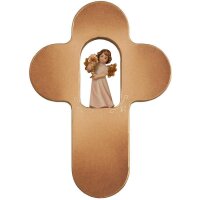 Kinderkreuz mit Engel mit Hostie 5cm