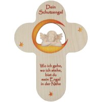Kinderkreuz mit Engel und Schutzgebet