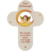 Kinderkreuz mit Engel und Schutzgebet