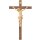 Baroque Crucifix in wood rustic-style