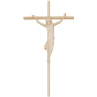 Crocifisso, semplice, su Croce diritta in legno