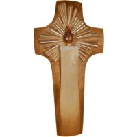 Light Cross carved in wood