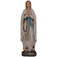 Statua della Madonna di Lourdes in legno