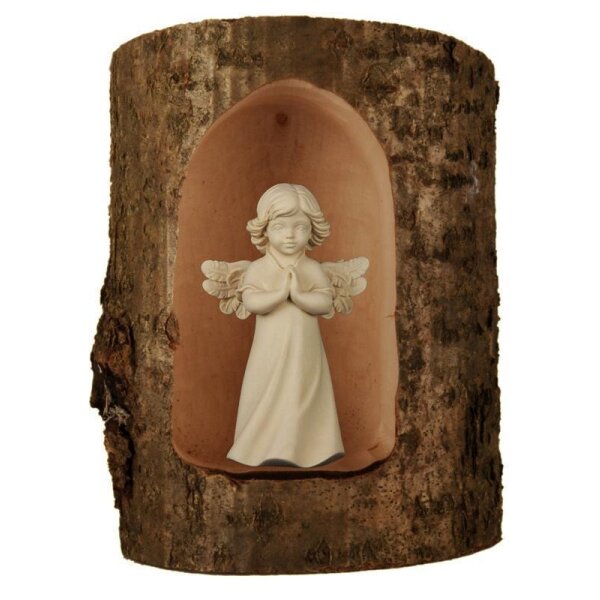 Mary Angel in tree trunk