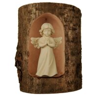 Mary Angel in tree trunk