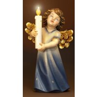 Mary angel with candle and illumination