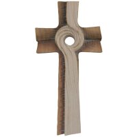 Meditation Cross, wood carved