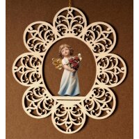 Ornament with angel roses
