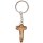 Schlüsselanhänger - Jesus Kreuz modern Holz