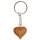 Keyring Pendant - with Heart of precious wood