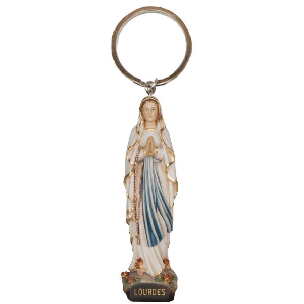 Portachiavi con Madonna di Lourdes