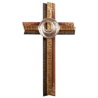 Croce sacra l"a creazione" in legno