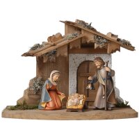 Stall für Heilige Familie mit Hl.Familie Bethlehem