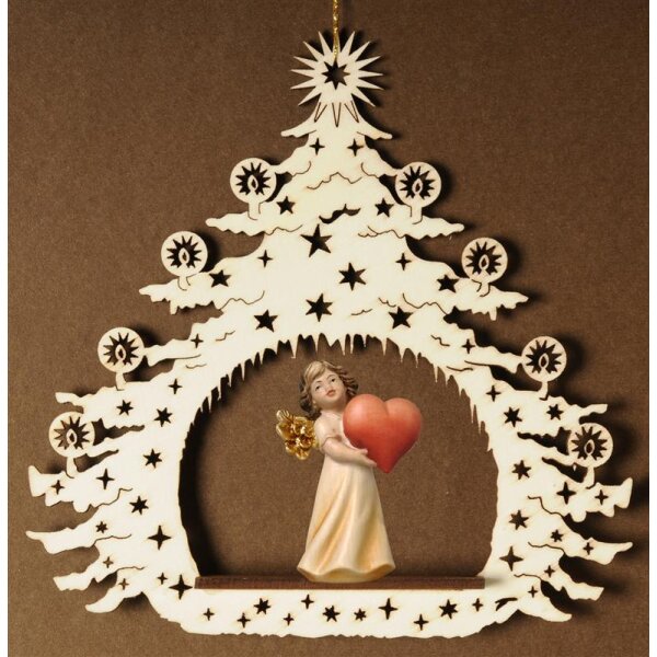 Christmas Tree  with angel heart