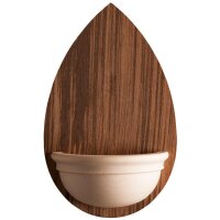 Holy water font wooden