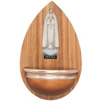 Aquasantiera con Madonna di Fatimá