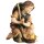 Shepherd child kneeling - color in oil - 3,15 inch