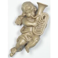 Putto angel with tuba