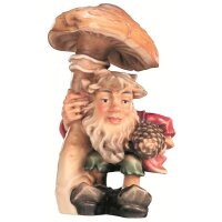 gnome with pinecone
